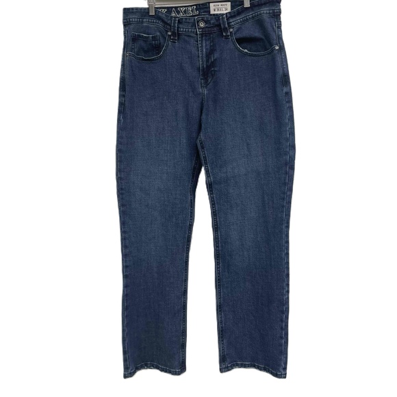 Other - TK Axel Blue Slim Fit Bootcut Jeans‎ Mens Medium Wash Denim 36x34